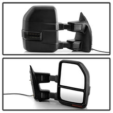 Load image into Gallery viewer, xTune 99-07 Ford Super Duty LED Telescoping Manual Mirrors - Smk (Pair) (MIR-FDSD99S-G4-MA-RSM-SET)
