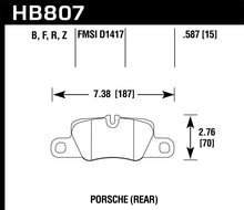 Load image into Gallery viewer, Hawk 2014 Porsche 911 HPS Rear Brake Pads
