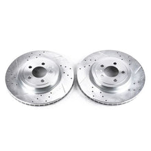 Load image into Gallery viewer, Power Stop 05-19 Chrysler 300 Front Evolution Drilled &amp; Slotted Rotors - Pair
