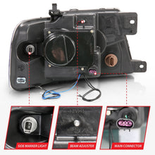 Load image into Gallery viewer, ANZO 2004-2008 Ford F-150 Projector Headlights w/ Halo and LED Black
