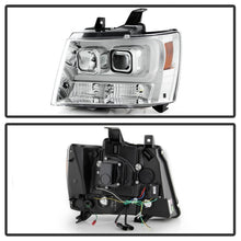 Load image into Gallery viewer, Spyder 07-14 Chevy Suburban/Tahoe V2 Projector Headlights LED Turn Sig Chrome PRO-YD-CSUB07V3-SB-C
