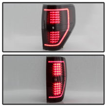 Load image into Gallery viewer, xTune 09-14 Ford F-150 Light Bar LED Tail Lights - Black Smoke (ALT-JH-FF15009-LBLED-BSM)
