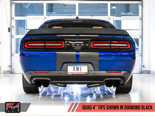 Load image into Gallery viewer, AWE Tuning 2017+ Dodge Challenger 5.7L Track Edition Exhaust - Diamond Black Quad Tips
