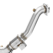 Load image into Gallery viewer, Kooks 2015+ Ford Mustang 2,3L EcoBoost 4 Cylinder 3in SS GREEN Cat Comp Downpipe
