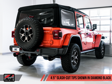 Load image into Gallery viewer, AWE Tuning 2018+ Jeep Wrangler JL/JLU Tread Edition Axle-Back Dual Exhaust - Diamond Black Tips
