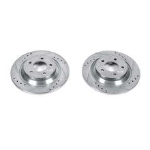Load image into Gallery viewer, Power Stop 06-10 Mazda 5 Rear Evolution Drilled &amp; Slotted Rotors - Pair
