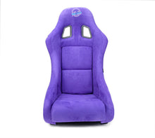 Load image into Gallery viewer, NRG FRP Bucket Seat PRISMA Edition w/ Pearlized Back Purple Alcantara - Medium
