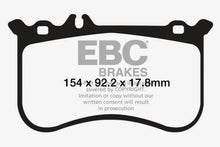 Load image into Gallery viewer, EBC 10-11 Mercedes-Benz CL550 5.5 AMG Sport Pkg Redstuff Front Brake Pads
