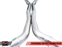 Load image into Gallery viewer, AWE Tuning 18-19 BMW F90 M5 Non-Resonated Performance Mid Pipes
