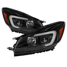 Load image into Gallery viewer, xTune 13-16 Ford Escape LED Light Bar Halogen Projector Headlights - Black (PRO-JH-FESCA13-LB-BK)
