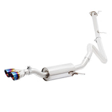Load image into Gallery viewer, Mishimoto 14-16 Ford Fiesta ST 1.6L 2.5in Stainless Steel Cat-Back Exhaust w/ Burnt Ti Tips
