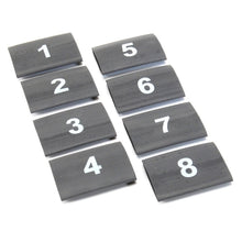 Load image into Gallery viewer, DEI Wire Markers 8pc Set Numbered 1-8 - Black
