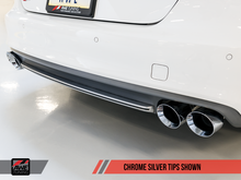 Load image into Gallery viewer, AWE Tuning Audi C7 / C7.5 S7 4.0T Track Edition Exhaust - Chrome Silver Tips
