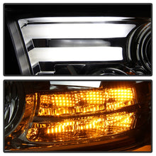 Load image into Gallery viewer, Spyder Dodge Ram 09-12 Projector Headlights Light Bar DRL Smoke PRO-YD-DR09-LBDRL-SM
