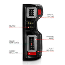 Load image into Gallery viewer, Anzo 19-21 Chevy Silverado Full LED Tailights Black Housing Clear Lens G2 (w/C Light Bars)
