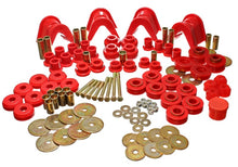 Load image into Gallery viewer, Energy Suspension 66-77 Ford Bronco 4WD (w/ 4 Deg C-Bushings) Red Hyper-Flex Master Bushing Set
