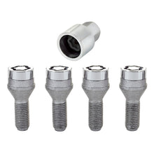 Load image into Gallery viewer, McGard Wheel Lock Bolt Set - 4pk. (Cone Seat) M12X1.25 / 19mm Hex / 25.6mm Shank Length - Chrome
