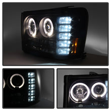 Load image into Gallery viewer, Spyder GMC Sierra 1500/2500 07-13 Projector Headlights LED Halo- LED Blk Smke PRO-YD-GS07-HL-BSM
