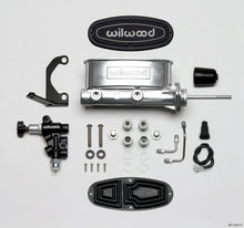 Load image into Gallery viewer, Wilwood HV Tandem M/C Kit w L/H Bracket &amp; Prop Valve - 7/8in Bore Ball Burnished-W/Pushrod
