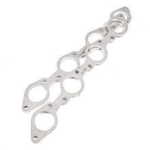 Load image into Gallery viewer, Stainless Works Big Block Chevy Round Port Header 304SS Exhaust Flanges 1-3/4in Primaries
