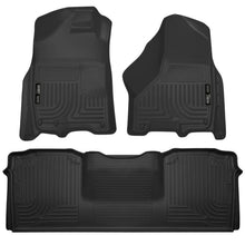 Load image into Gallery viewer, Husky Liners 10-12 Dodge Ram 2500/3500 Mega Cab WeatherBeater Combo Black Floor Liners
