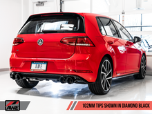 Load image into Gallery viewer, AWE Tuning MK7.5 Golf R Track Edition Exhaust w/Diamond Black Tips 102mm
