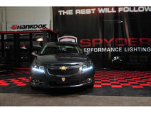 Load image into Gallery viewer, Spyder Chevy Cruze 11-14 Projector Headlights LED Halo -DRL Blk High H1 Low H7 PRO-YD-CCRZ11-DRL-BK
