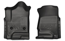 Load image into Gallery viewer, Husky Liners 14 Chevrolet Silverado/GMC Sierra 1500 Weatherbeater Black Front Floor Liners

