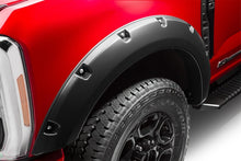 Load image into Gallery viewer, Bushwacker 23-24 Ford F-250/350 SuperDuty Pocket Style Flares 2pc Front - Black
