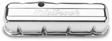 Load image into Gallery viewer, Edelbrock Valve Cover Signature Series Chevrolet 1965 and Later 396-502 V8 Chrome
