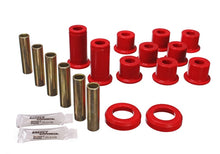 Load image into Gallery viewer, Energy Suspension 82-04 GM S-10/S-15 Pickup 2WD / 82-04 S-10 Blazer Red Rear Leaf Spring Bushing Set
