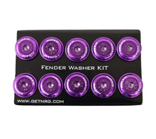 Load image into Gallery viewer, NRG Fender Washer Kit w/Color Matched M6 Bolt Rivets For Plastic (Purple) - Set of 10
