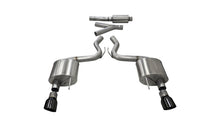Load image into Gallery viewer, Corsa 15-16 Ford Mustang EcoBoost 2.3T Sport 3in Cat-Back Dual Rear Exit Black Tips
