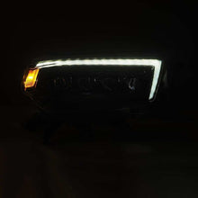 Load image into Gallery viewer, AlphaRex 10-13 Toyota 4Runner NOVA LED Proj Headlights Plank Style Alpha Black w/Seq Signal/DRL
