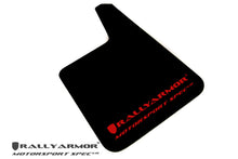 Load image into Gallery viewer, Rally Armor Universal Fit (No Hardware) Motorsport Spec Black UR Mud Flap Red Logo
