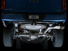 Load image into Gallery viewer, AWE 0FG 21+ Ford F150 Dual Side Exit Cat-Back Exhaust - 4.5in Diamond Black Tips
