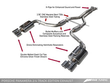 Load image into Gallery viewer, AWE Tuning Panamera 2/4 Track Edition Exhaust (2014+) - w/Chrome Silver Tips
