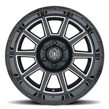 Load image into Gallery viewer, ICON Recoil 20x10 5x5 -24mm Offset 4.5in BS Gloss Black Milled Spokes Wheel
