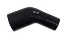 Load image into Gallery viewer, Vibrant 3.50in ID x 3.25in ID Gloss Black Silicone 45 Degree Transition Elbow
