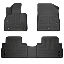 Load image into Gallery viewer, Husky Liners 20-22 Hyundai Palisade Weatherbeater Black Front &amp; 2nd Seat Floor Liners
