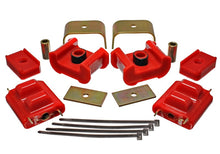 Load image into Gallery viewer, Energy Suspension 73-84 K5 Blazer 4WD Fullsize Red Complete Motor&amp;Trans Mount Set Zinc Finish
