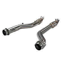 Load image into Gallery viewer, Kooks 2018+ Jeep Grand Cherokee TrackHawk 6.2L 3in Inlet x 3in OEM Outlet Catted SS Connection Pipes
