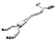 Load image into Gallery viewer, AWE Tuning 19-23 Audi C8 S6/S7 2.9T V6 AWD Touring Edition Exhaust - Chrome Silver Tips
