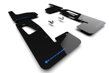 Load image into Gallery viewer, Rally Armor 2022 Rivian R1T Black UR Mud Flap w/ Nitrous Blue Logo
