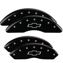 Load image into Gallery viewer, MGP 4 Caliper Covers Engraved Front &amp; Rear With out stripes/Journey Yellow finish black ch
