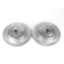 Load image into Gallery viewer, Power Stop 03-04 Infiniti G35 Rear Evolution Drilled &amp; Slotted Rotors - Pair
