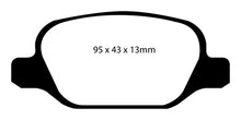 Load image into Gallery viewer, EBC 10-11 Fiat 500 1.4 (Bosch Calipers) Redstuff Rear Brake Pads
