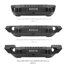 Load image into Gallery viewer, Go Rhino 07-20 Jeep Wrangler JL/JLU/JK/JKU/Gladiator JT Trailline Front Full Width Bumper
