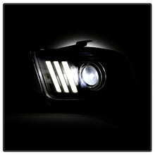 Load image into Gallery viewer, Spyder Ford Mustang 05-08 V2 High-Power LED Headlights - Black PRO-YD-FM05AP-BK
