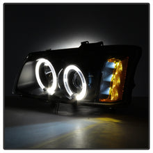 Load image into Gallery viewer, Spyder Chevy Silverado 1500 03-06 Projector LED Halo LED Amber Reflctr Blk PRO-YD-CS03-AM-BK
